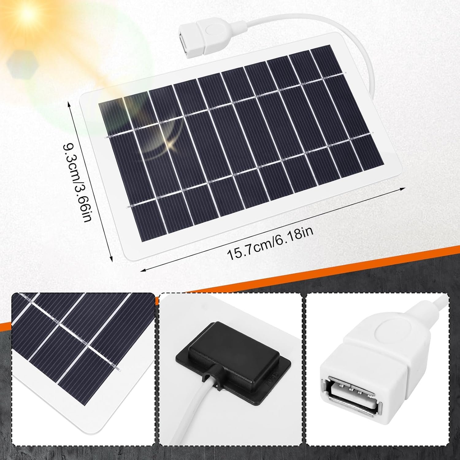 usb solar panel charger, portable solar panel kit for camera, cell phone charging, camping, hiking, outdoor travel 5v 5w usb solar panel charger, portable solar panel kit for camera, cell phone charging, camping, hiking, outdoor travel 5v 5w