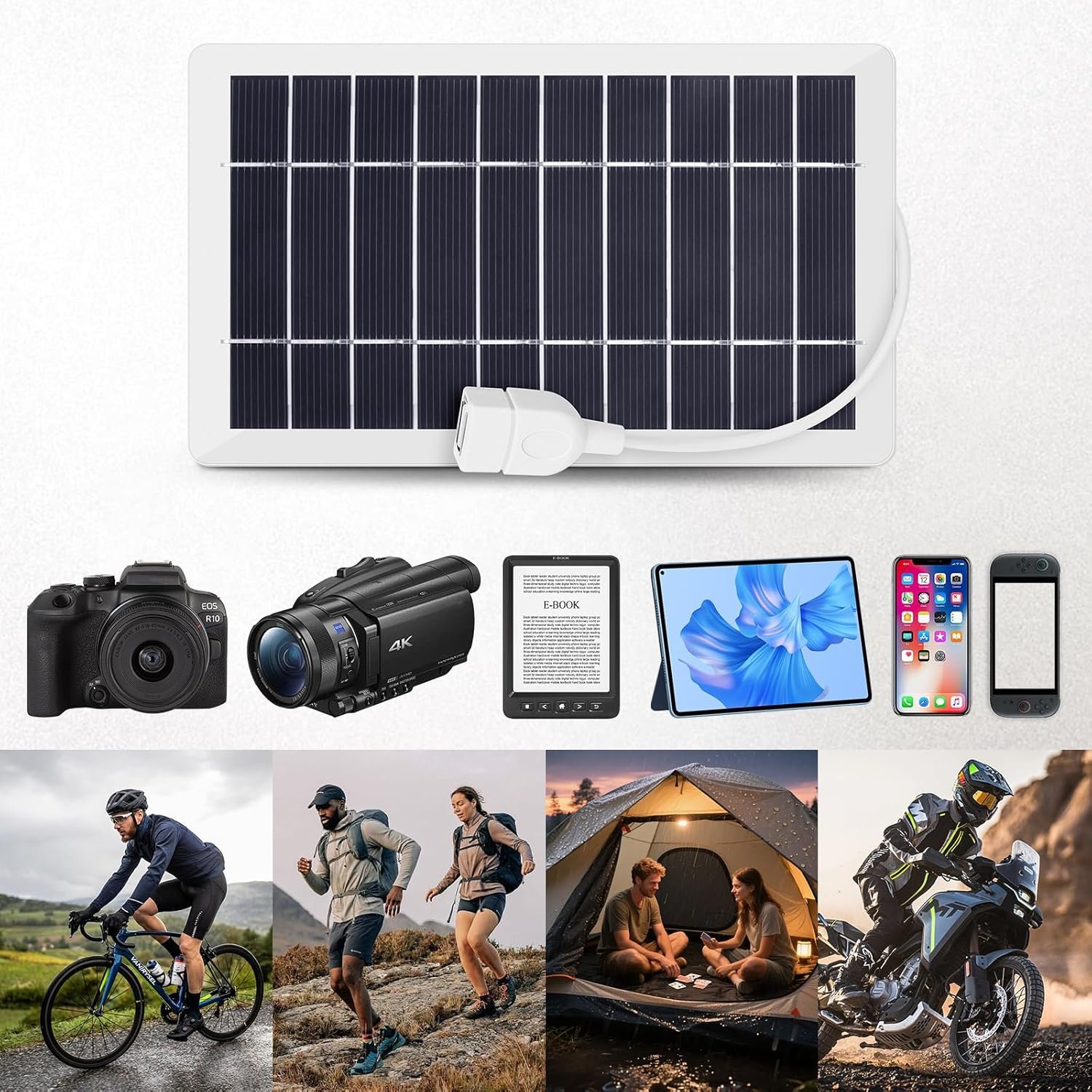 usb solar panel charger, portable solar panel kit for camera, cell phone charging, camping, hiking, outdoor travel 5v 5w usb solar panel charger, portable solar panel kit for camera, cell phone charging, camping, hiking, outdoor travel 5v 5w